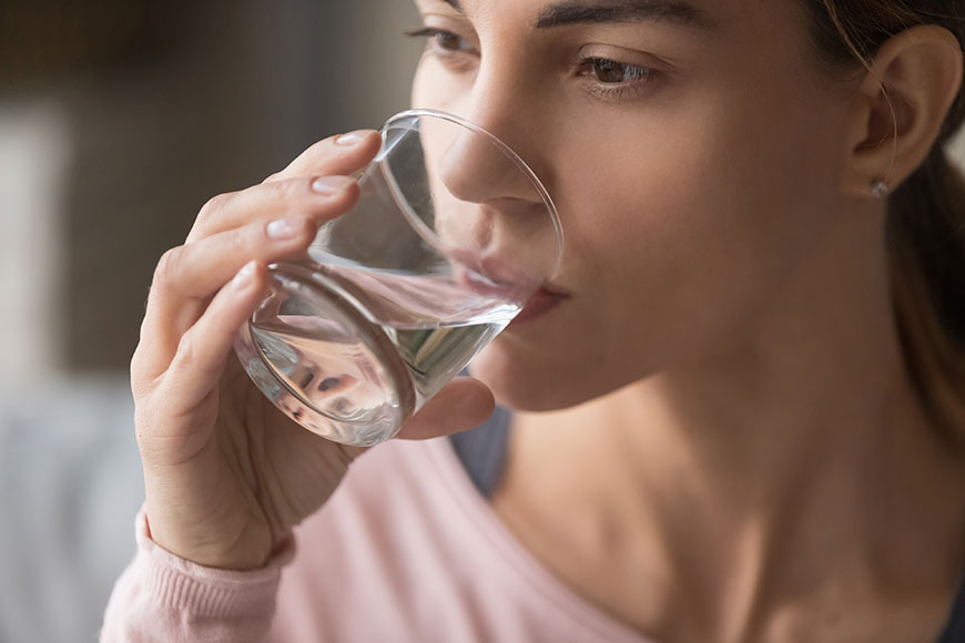 jeune intermittent, seuls les liquides non sucrés sont autorisés